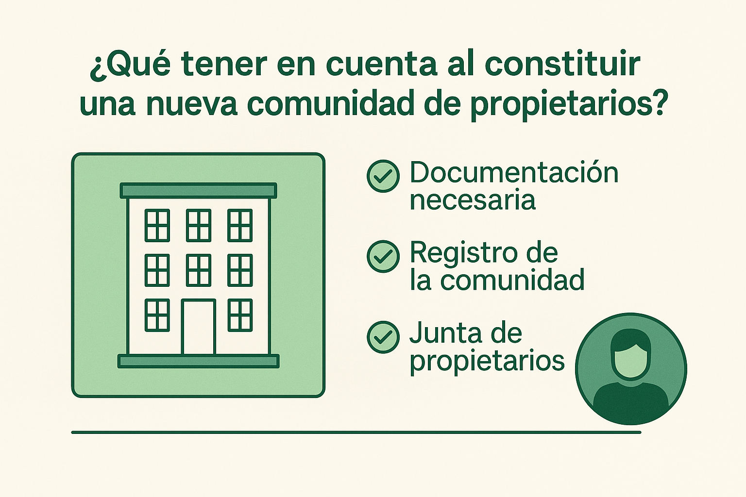 Que tener en cuenta en una nueva comunidad de propietarios